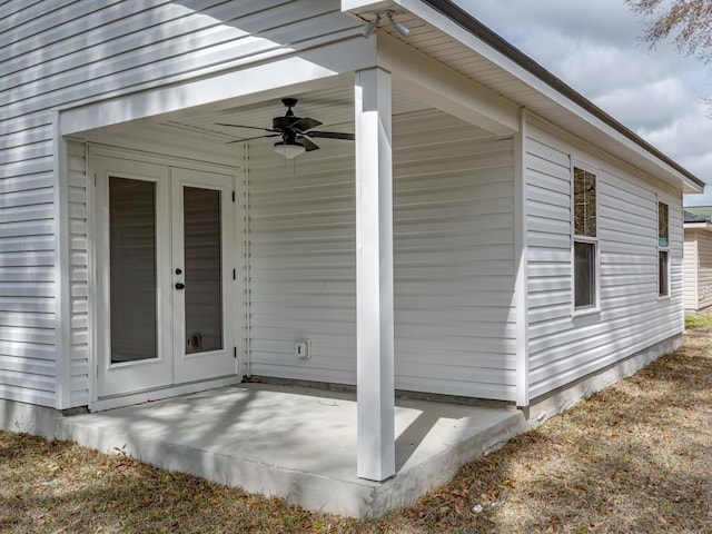 17 Broken Bow Trl, Crawfordville, FL 32327 - view of side of property featuring ceiling fan and a patio