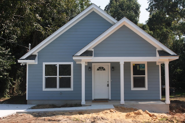 view of front of home featuring a porch