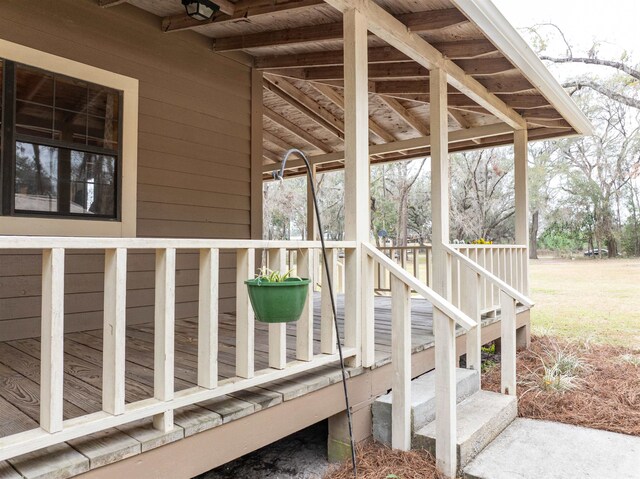 view of wooden terrace