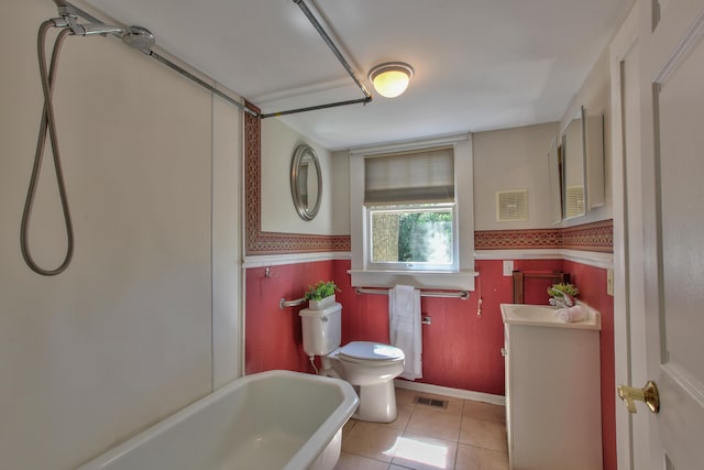 837 E Park Ave, Tallahassee, FL 32301 - bathroom with tile patterned flooring, vanity, and toilet