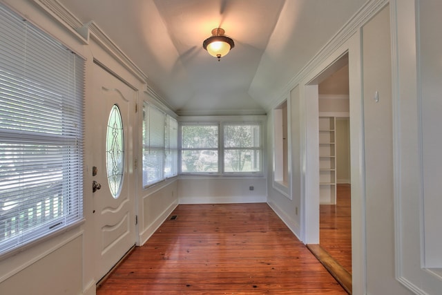837 E Park Ave, Tallahassee, FL 32301 - unfurnished sunroom with vaulted ceiling