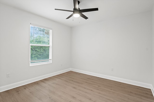 2224 Keith St, Tallahassee, FL 32310 - unfurnished room with light wood-style floors and ceiling fan