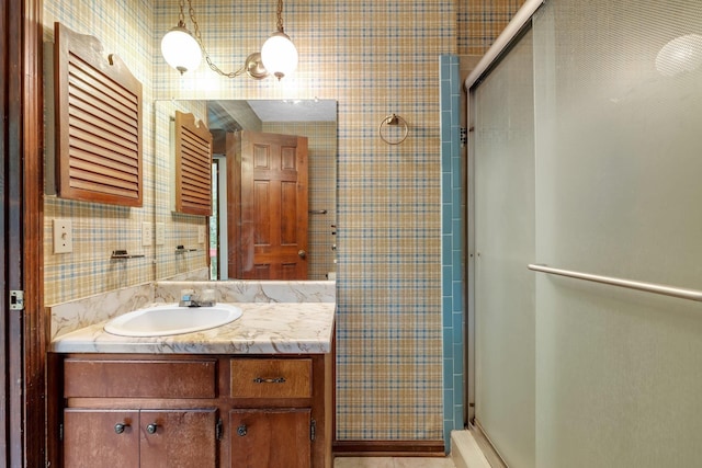 2104 Alton Rd, Tallahassee, FL 32303 - full bathroom with a stall shower and vanity