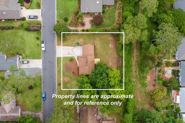 2053 Ted Hines Dr, Tallahassee, FL 32308 - aerial overview of property's location featuring property parcel outlined