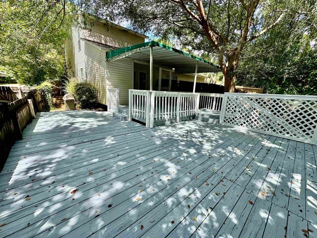 view of wooden terrace