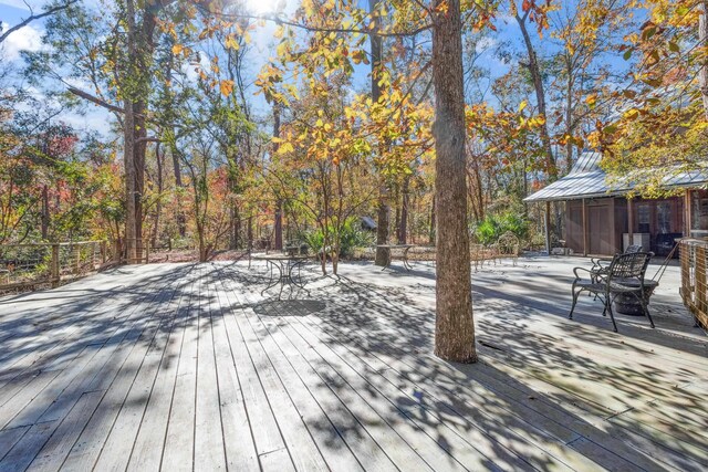 view of deck