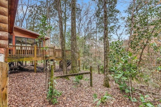 220 Deer Pass, Havana, FL 32333 - view of yard featuring a wooden deck