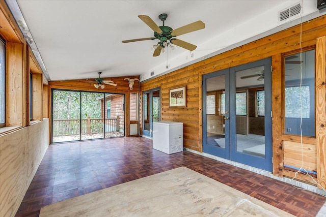 220 Deer Pass, Havana, FL 32333 - unfurnished sunroom with french doors and visible vents