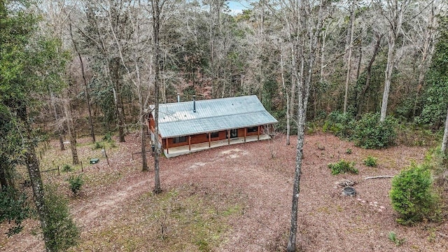 220 Deer Pass, Havana, FL 32333 - birds eye view of property with a forest view
