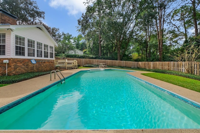 view of pool