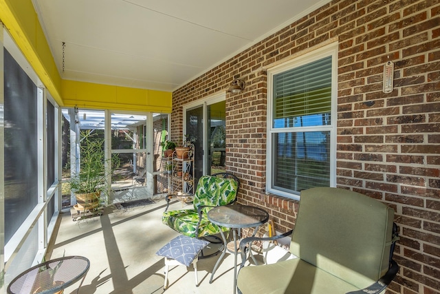 view of sunroom / solarium