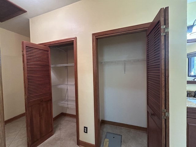 view of closet