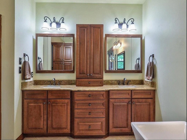 bathroom with vanity