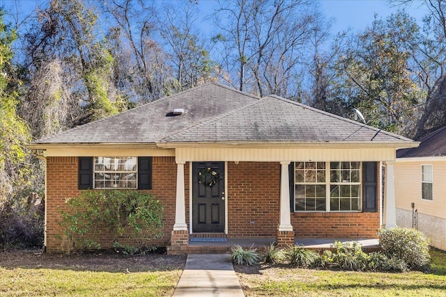 view of front of property with covered porch