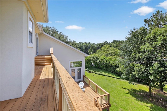 7502 Refuge Rd, Tallahassee, FL 32312 - wooden terrace featuring a yard
