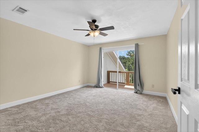 7502 Refuge Rd, Tallahassee, FL 32312 - unfurnished room featuring a ceiling fan and carpet flooring
