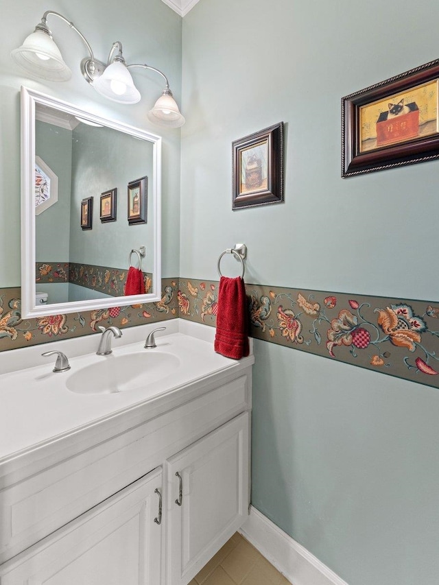 231 Sheline Dr, Havana, FL 32333 - bathroom with vanity and tile patterned floors