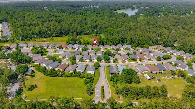 1842 Acorn Ridge Trl, Tallahassee, FL 32312 - aerial view of residential area featuring a heavily wooded area