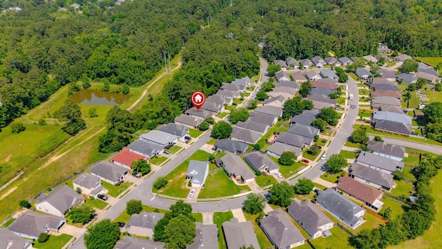 1842 Acorn Ridge Trl, Tallahassee, FL 32312 - view of property location with nearby suburban area and a heavily wooded area