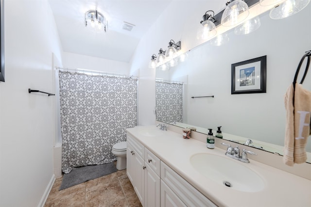 1842 Acorn Ridge Trl, Tallahassee, FL 32312 - full bath featuring toilet, double vanity, and shower / tub combo