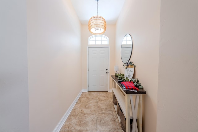 1842 Acorn Ridge Trl, Tallahassee, FL 32312 - entryway featuring a chandelier and baseboards