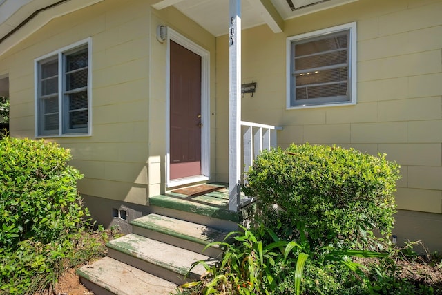 view of entrance to property