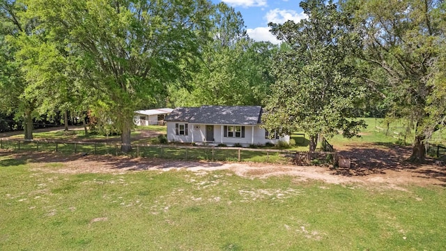11124 Bexhill Ln, Tallahassee, FL 32317 - view of front of property featuring a fenced front yard and a front yard