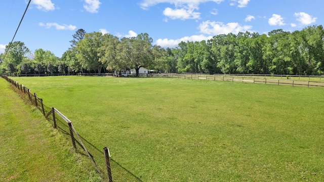 11124 Bexhill Ln, Tallahassee, FL 32317 - view of yard featuring a rural view and fence