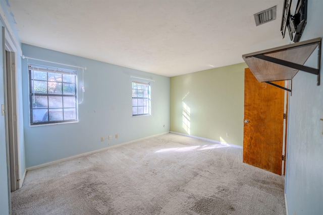 view of carpeted empty room