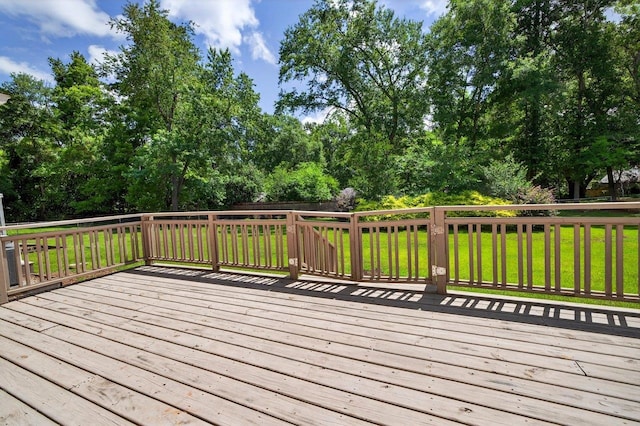 2903 Whirlaway Trl, Tallahassee, FL 32309 - deck with a yard and view of wooded area