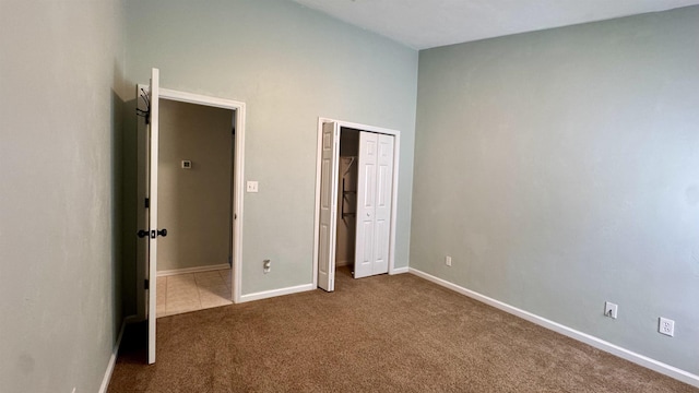 4417 Siesta Ct, Tallahassee, FL 32309 - unfurnished bedroom with dark carpet, baseboards, and a closet