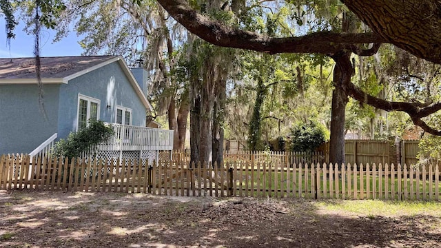 4417 Siesta Ct, Tallahassee, FL 32309 - fenced yard featuring a deck