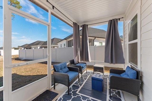 view of sunroom / solarium