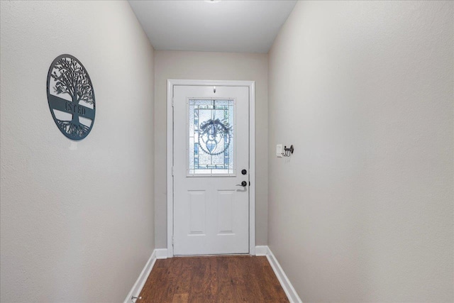 6447 Joe Cotton Trl, Tallahassee, FL 32309 - entryway with dark wood-style flooring and baseboards