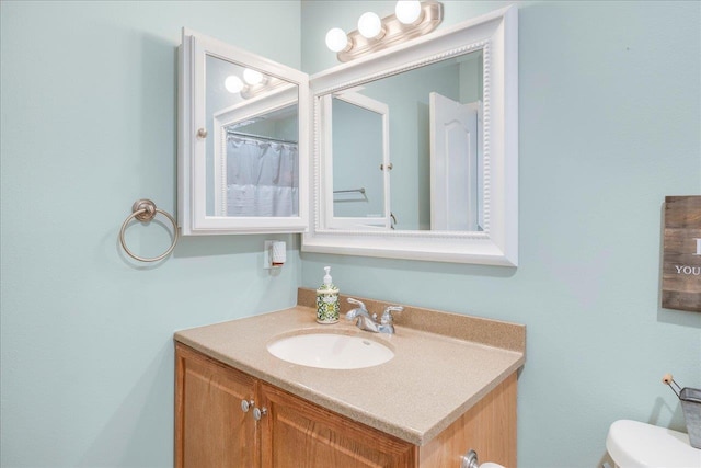 6447 Joe Cotton Trl, Tallahassee, FL 32309 - bathroom featuring vanity and toilet