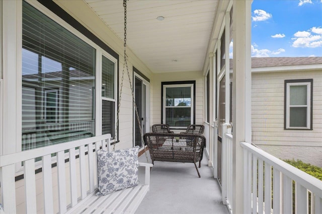 balcony with a porch