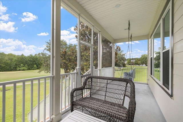 view of sunroom / solarium