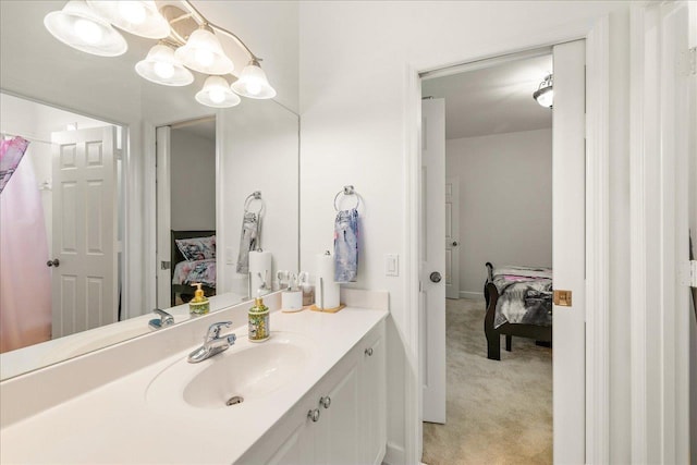 bathroom with vanity