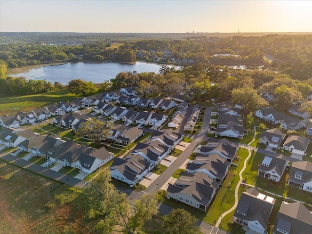 190 Camellia Oaks Ave Unit 96, Tallahassee, FL 32317 - aerial view at dusk of a water view, a residential view, and a forest view