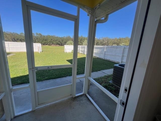 view of sunroom