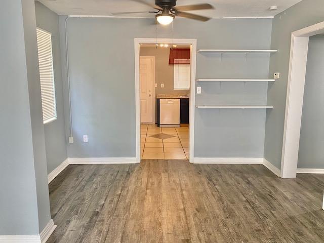 316-328 E Pershing St Unit 316-328, Tallahassee, FL 32301 - interior space featuring ceiling fan and light hardwood / wood-style floors