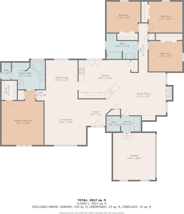 8827 Sapphire Dr, Tallahassee, FL 32309 - room layout