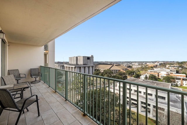 view of balcony