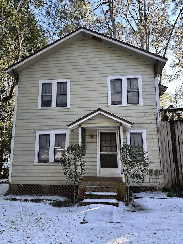 view of front of home