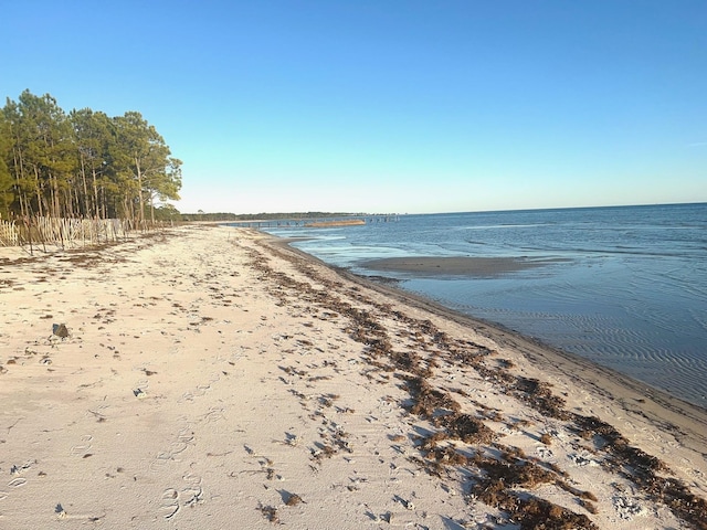 property view of water with a view of the beach