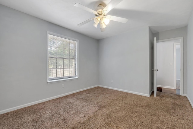 1541 San Luis Rd, Tallahassee, FL 32304 - carpeted empty room featuring baseboards and a ceiling fan