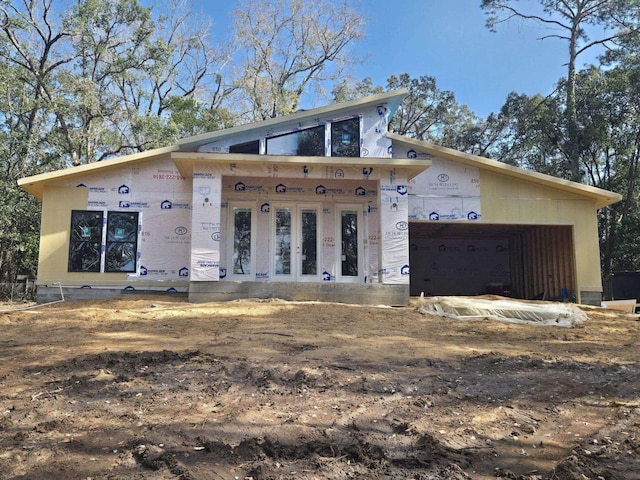 property under construction with a garage