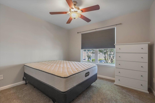 787 E Timberwood Cir, Tallahassee, FL 32304 - bedroom with carpet, baseboards, and ceiling fan