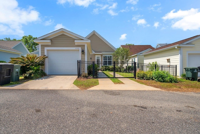 3248 Newberry Blvd, Tallahassee, FL 32311 - view of front facade featuring fence, concrete driveway, and an attached garage