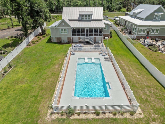 2845 NE Cherry Lake Cir, Pinetta Madison County, FL 32350 - rear view of house with stairway